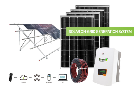 Konfigurowalny w sieci Układ słoneczny System zasilania energią słoneczną Jednofazowy 100-240 V prądu przemiennego