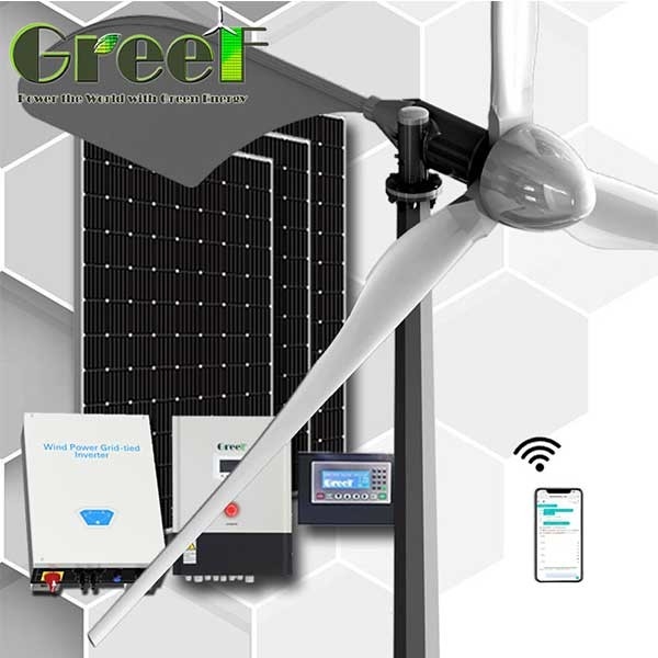 1KW 2KW na turbinie wiatrowej z osią poziomą energii sieciowej dla domu / gospodarstwa
