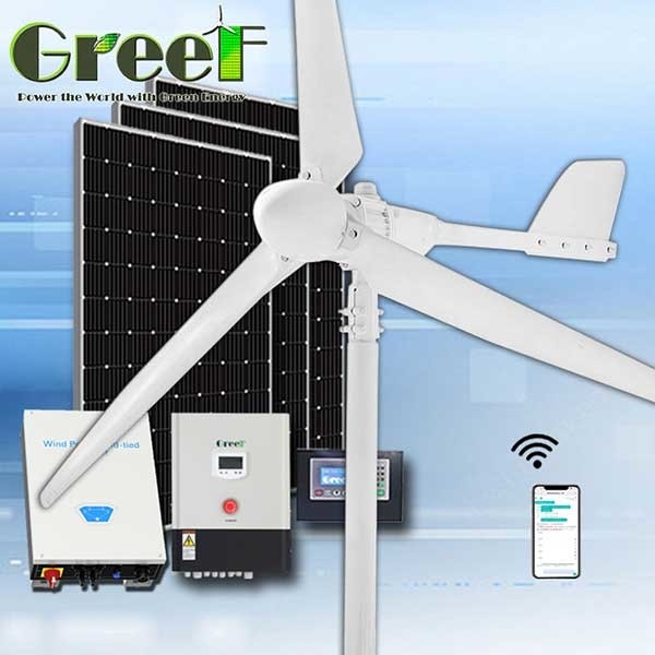 Strona główna Niska prędkość Off Grid On Grid Pitch Turbina wiatrowa Generator Wentylator wiatraka 10KW