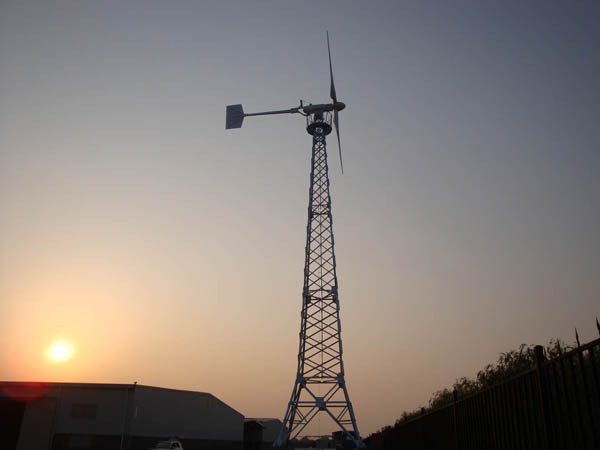Domy Włączone / Wyłączone / Rozwiązanie systemu hybrydowego Energia Kompletny wiatr słoneczny Hybridna oś pozioma Turbina wiatrowa 1KW 2KW 5KW