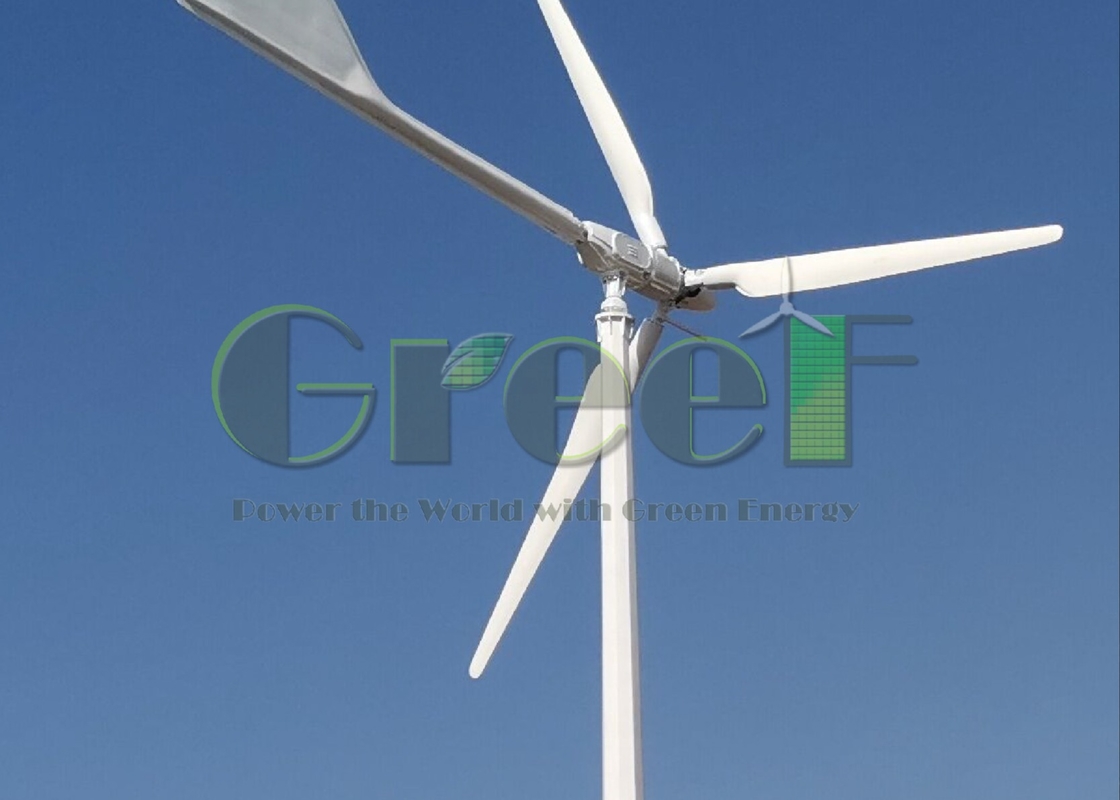 Metoda zatrzymania automatycznego hamulca dla poziomej turbiny wiatrowej z łopatami z FRP i mocą znamionową 5-30kW