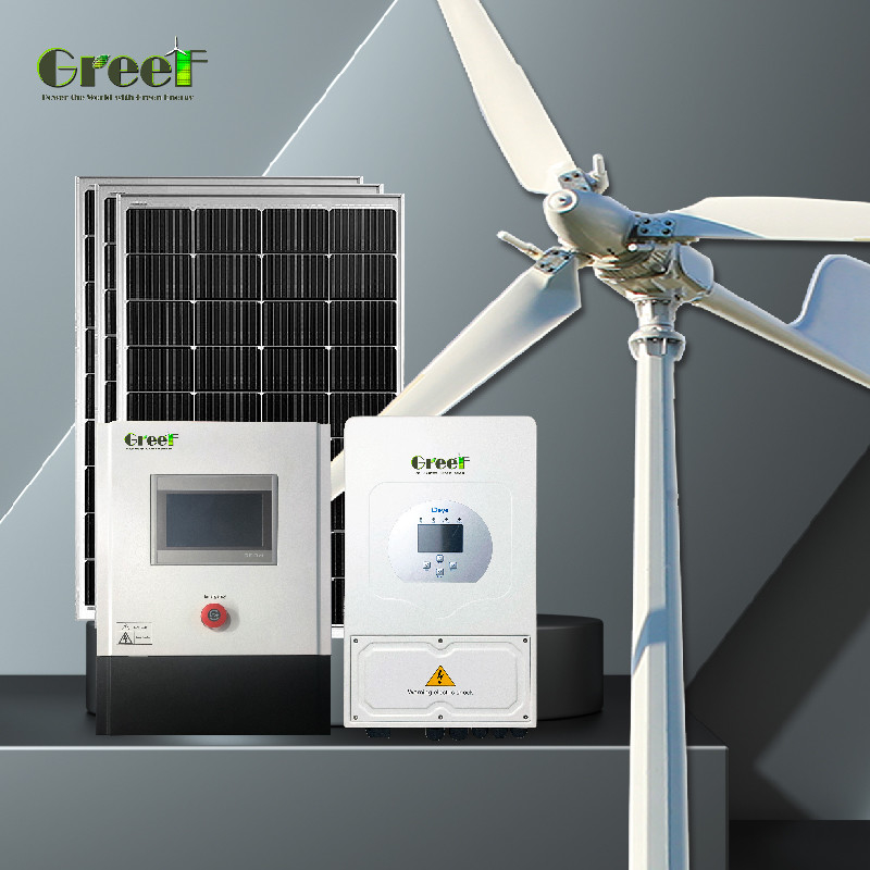 Turbina wiatrowa z kontrolą odchylenia i skoku wiatru, z trójfazowym generatorem prądu przemiennego z magnesami trwałymi, 5kW, wysoka wydajność wytwarzania energii