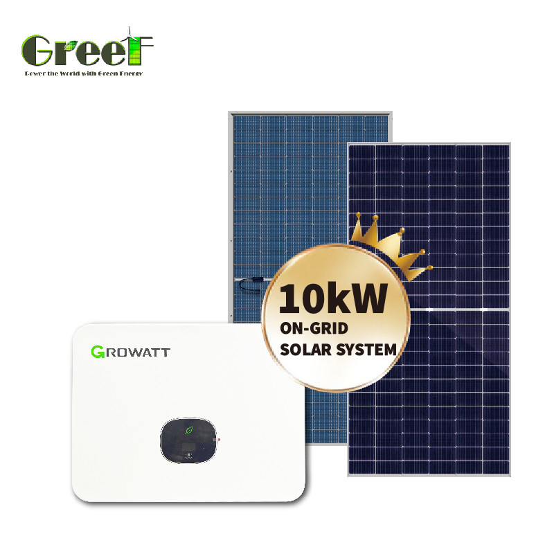 Monokrystaliczny układ silikonowy z panelami słonecznymi z monitorowaniem 1kW-100kW w sieci