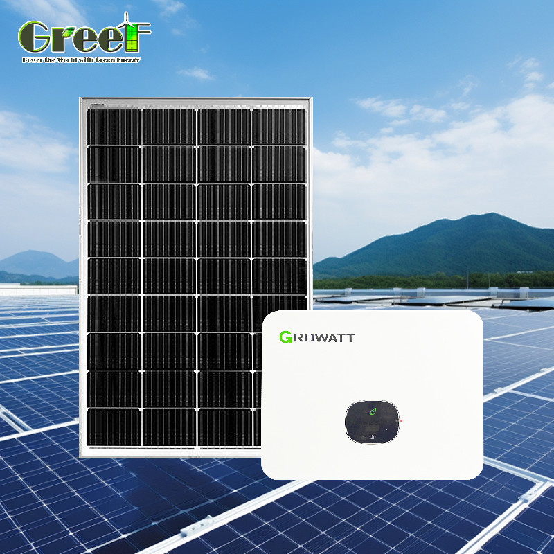 Wyświetlacz LCD 5kW PV System słoneczny 5000W Hybrydowy system słoneczny z zdalnym sterowaniem
