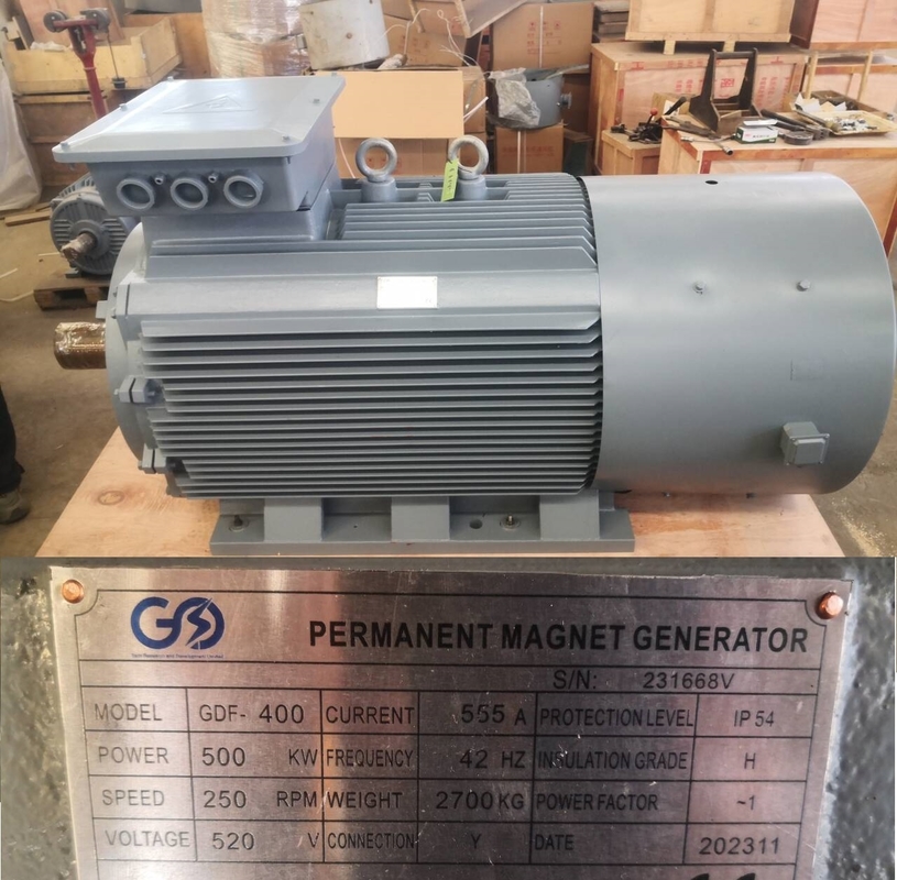 Generator PM 3-fazowy 220V 380V NISKA PRĘDKOŚĆ do turbiny wiatrowej 50KW 200KW