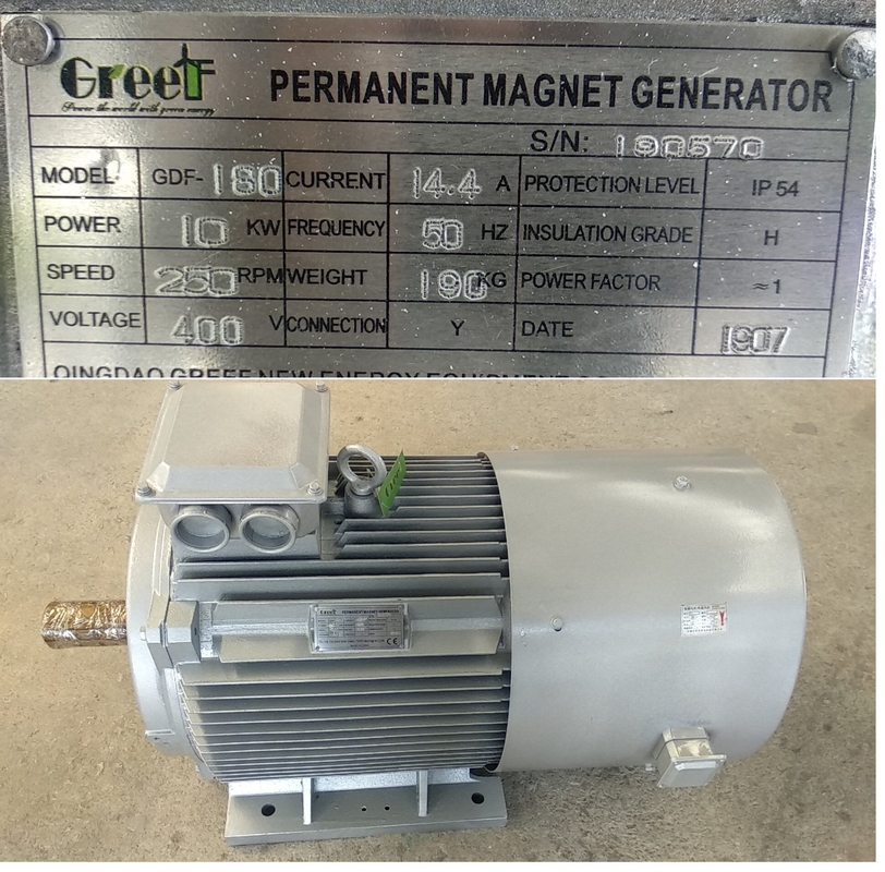 Generator PM 3-fazowy 220V 380V NISKA PRĘDKOŚĆ do turbiny wiatrowej 50KW 200KW