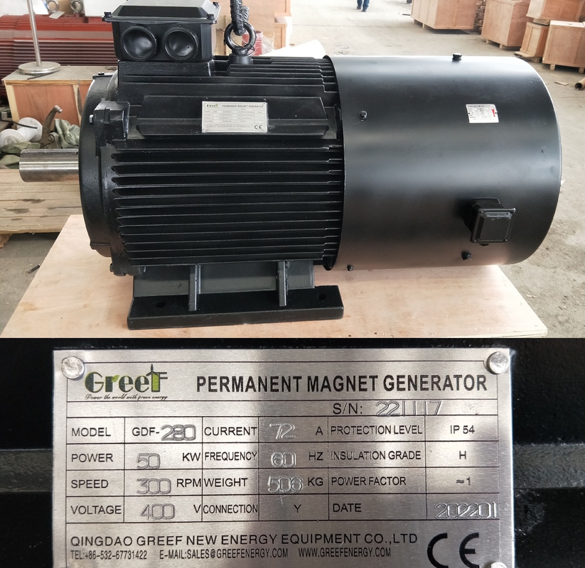 Generator PM 3-fazowy 220V 380V NISKA PRĘDKOŚĆ do turbiny wiatrowej 50KW 200KW