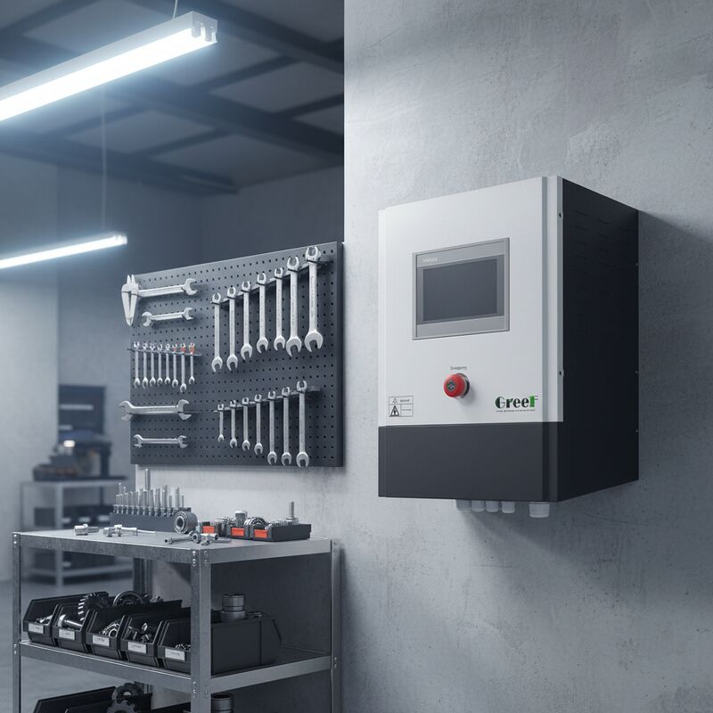 Ręczne zresetowanie funkcji na sterowniku sieci z przymusowym chłodzeniem powietrza i regulowanym wyjściem zasilania w celu efektywnego zarządzania energią