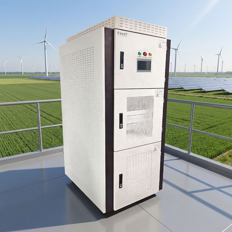 Zakres napięcia roboczego od 150V do 550V AC, wyświetlacz dotykowy z monitorowaniem prądu upływu, odpowiedni do inteligentnych zastosowań, hybrydowy falownik