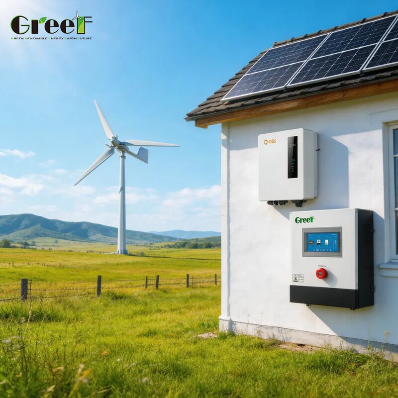 Hybrydowy system solarny o wysokości roboczej 4000 m i sprawności 95% Hybrydowy generator wiatrowo-słoneczny do zastosowań sieciowych i poza siecią
