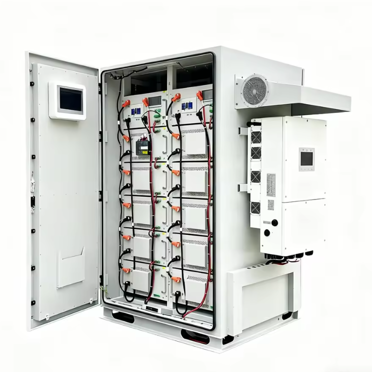 Zbiór baterii zewnętrznej z poziomem ochrony IP54 Modularne skalowalne magazynowanie energii Bateria litowa Chłodzenie powietrza przemysłowego