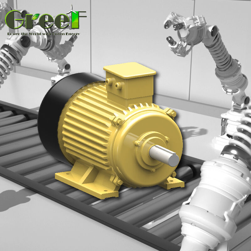 Generator magnetyczny stały 3-fazowy AC z 100% nawijaniem miedzianym i wałem pionowym/horyzontalnym do energii odnawialnej