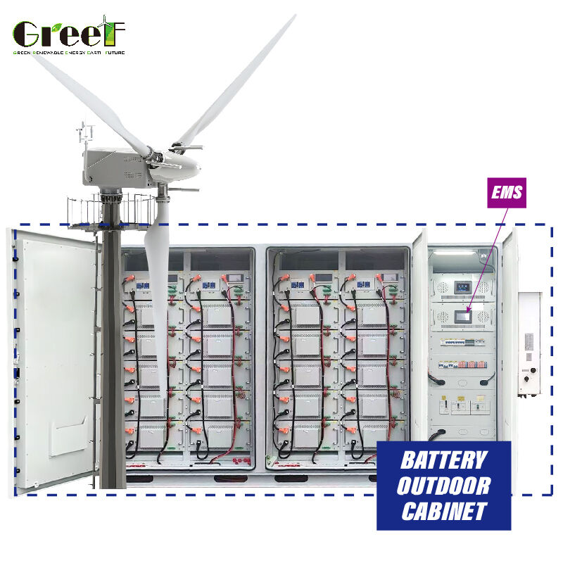 Hybrydowy System Słoneczny i Wiatrowo-Słoneczny Hybrydowy System z Mocą od 100 do 3000kW, Litowo-Jonową Baterią LiFePO4 i Trybem Hybrydowym do Użytku Przemysłowego